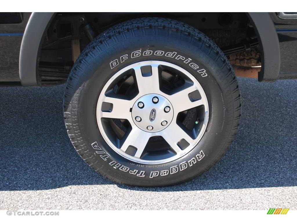 2005 F150 FX4 SuperCrew 4x4 - Black / Black photo #10