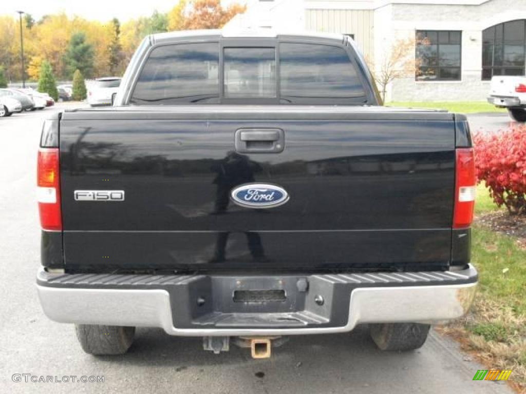 2005 F150 XLT SuperCrew 4x4 - Black / Tan photo #5