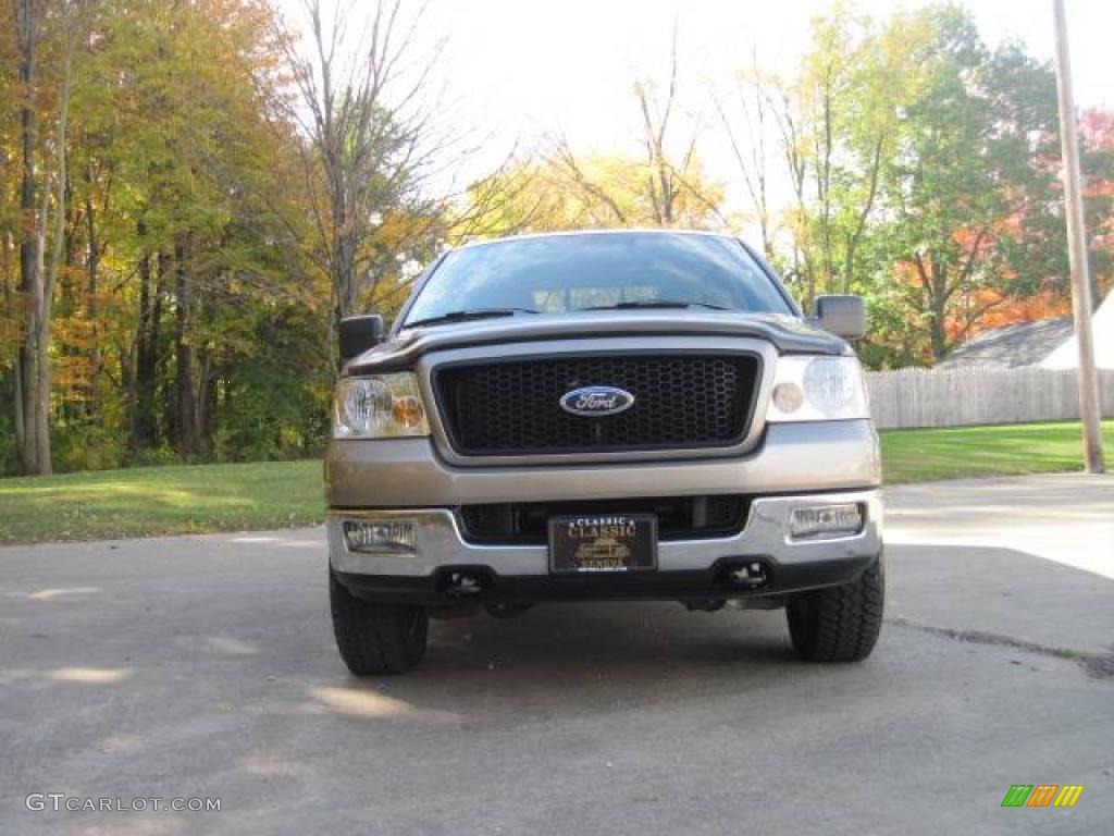 2005 F150 XLT SuperCrew 4x4 - Arizona Beige Metallic / Tan photo #2