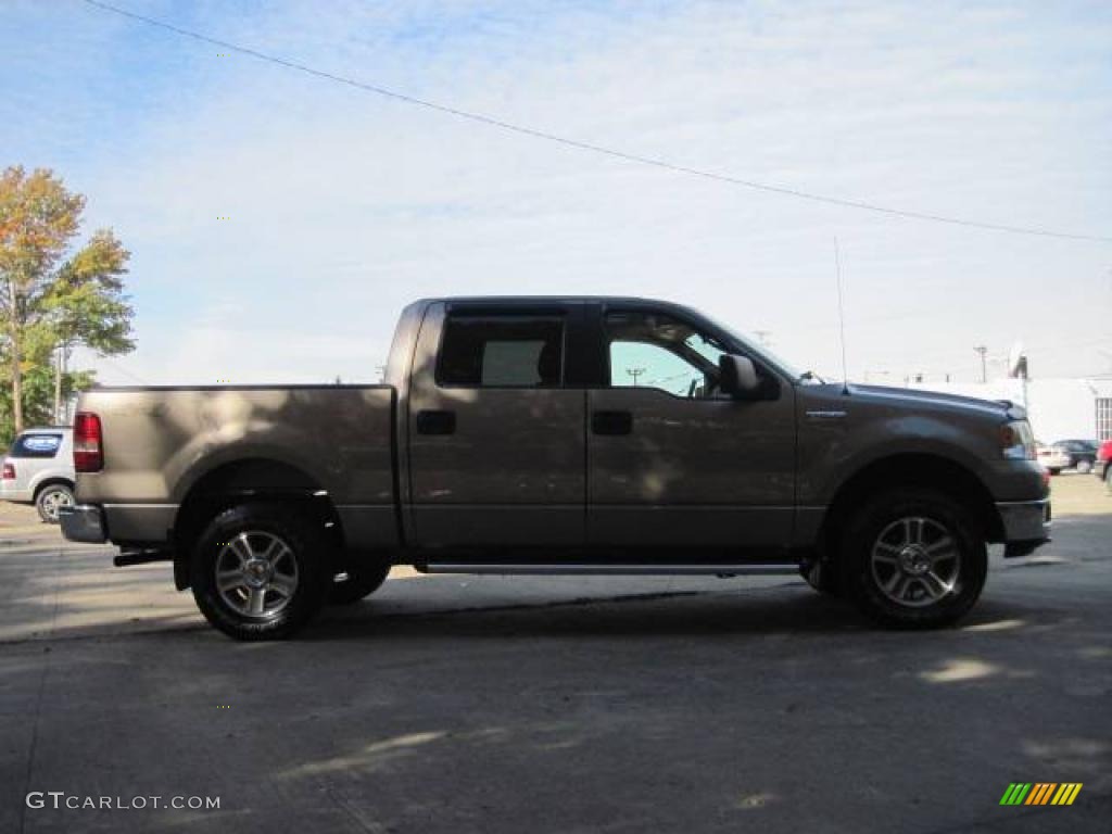 2005 F150 XLT SuperCrew 4x4 - Arizona Beige Metallic / Tan photo #4
