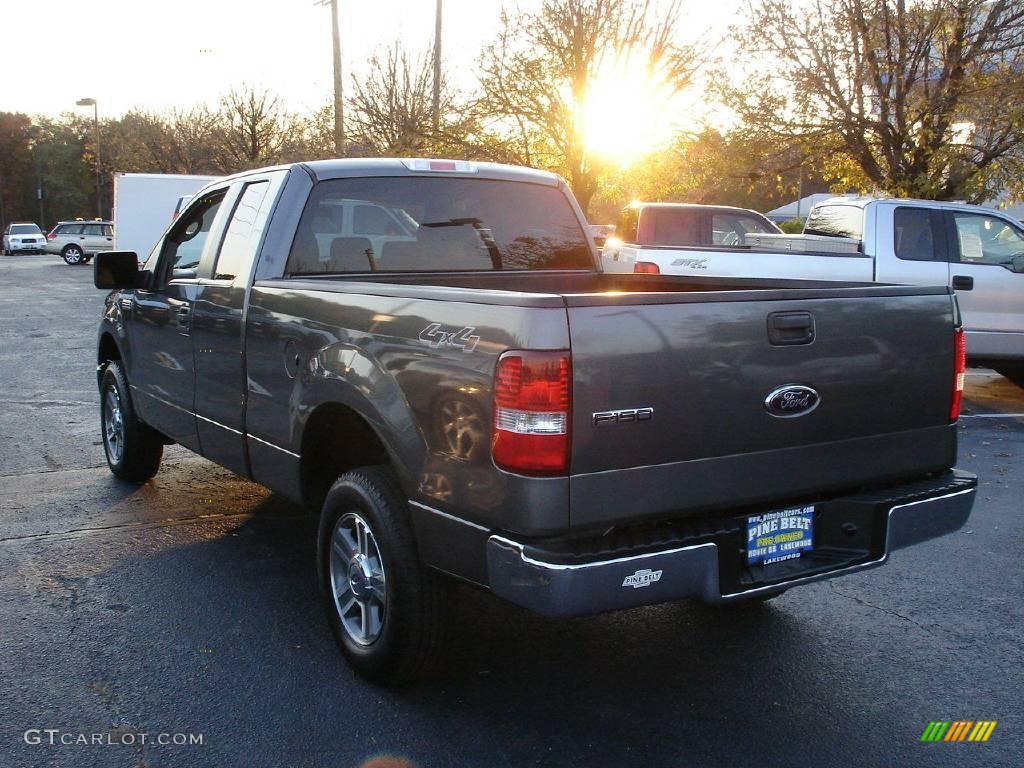 2006 F150 XLT SuperCab 4x4 - Dark Shadow Grey Metallic / Medium/Dark Flint photo #5