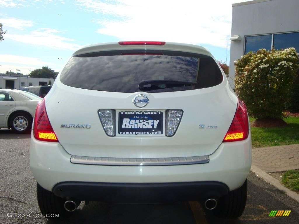 2006 Murano S AWD - Glacier Pearl / Cafe Latte photo #9