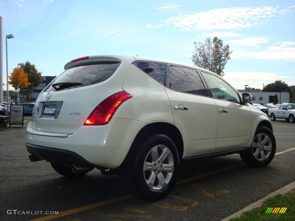 2006 Murano S AWD - Glacier Pearl / Cafe Latte photo #11