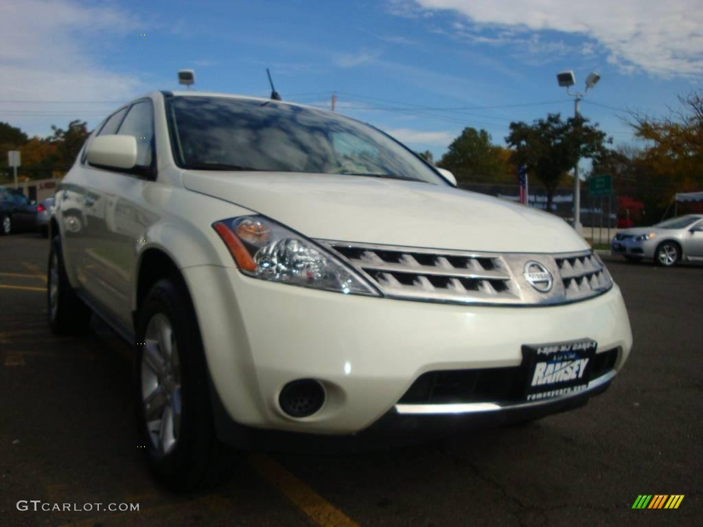 2006 Murano S AWD - Glacier Pearl / Cafe Latte photo #16