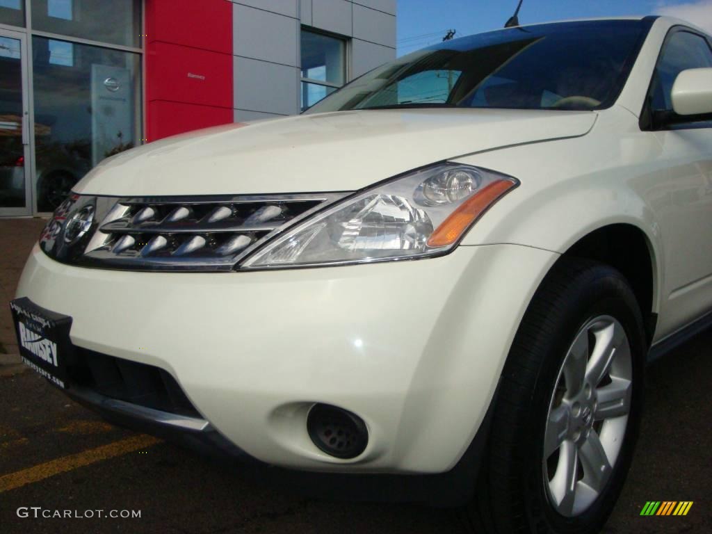 2006 Murano S AWD - Glacier Pearl / Cafe Latte photo #18