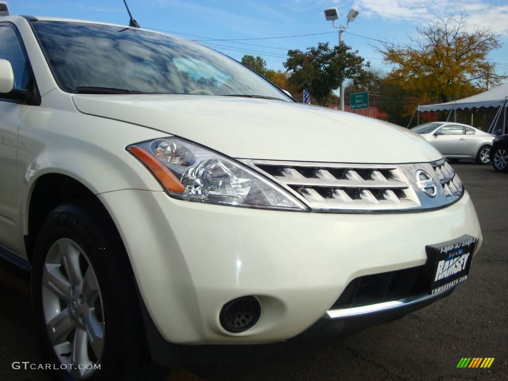 2006 Murano S AWD - Glacier Pearl / Cafe Latte photo #24