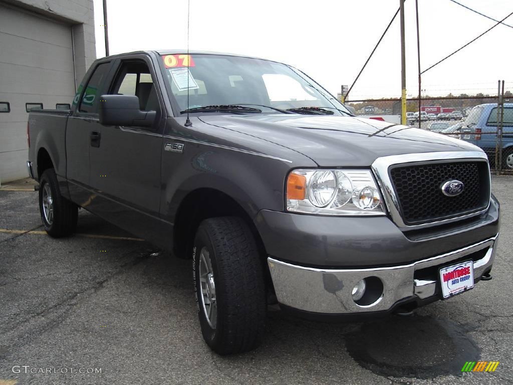 2007 F150 XLT SuperCab 4x4 - Dark Shadow Grey Metallic / Medium Flint photo #7