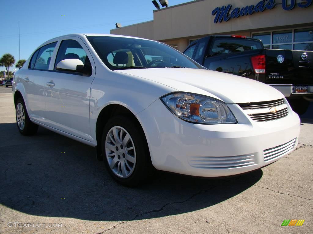 2009 Cobalt LT Sedan - Summit White / Ebony photo #2