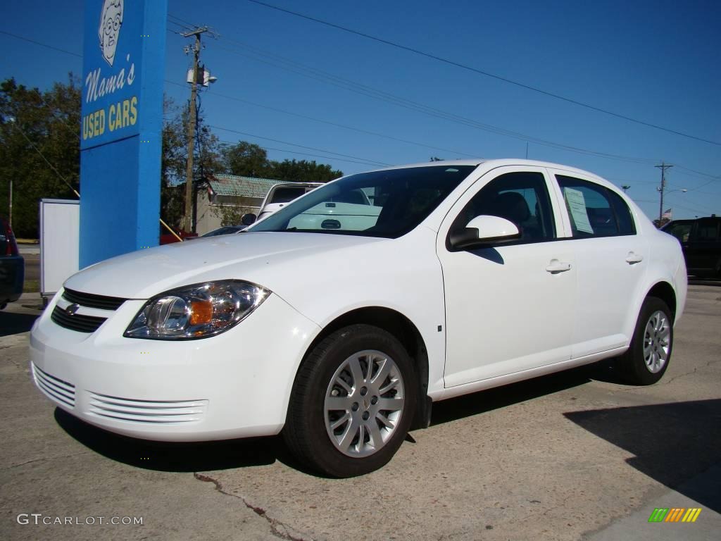 2009 Cobalt LT Sedan - Summit White / Ebony photo #4