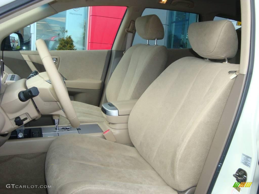 2006 Murano S AWD - Glacier Pearl / Cafe Latte photo #33