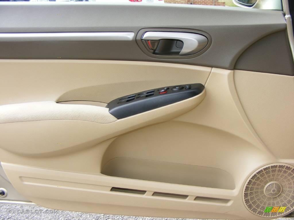 2007 Civic EX Sedan - Borrego Beige Metallic / Ivory photo #15