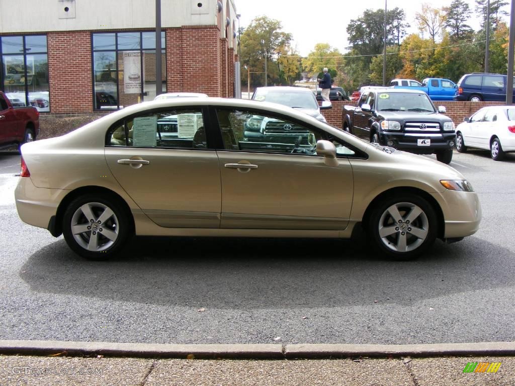 2007 Civic EX Sedan - Borrego Beige Metallic / Ivory photo #17