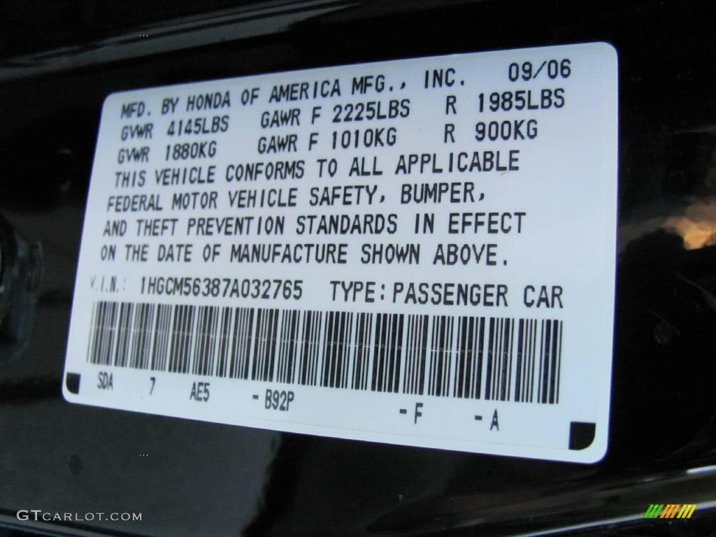 2007 Accord SE Sedan - Nighthawk Black Pearl / Ivory photo #14