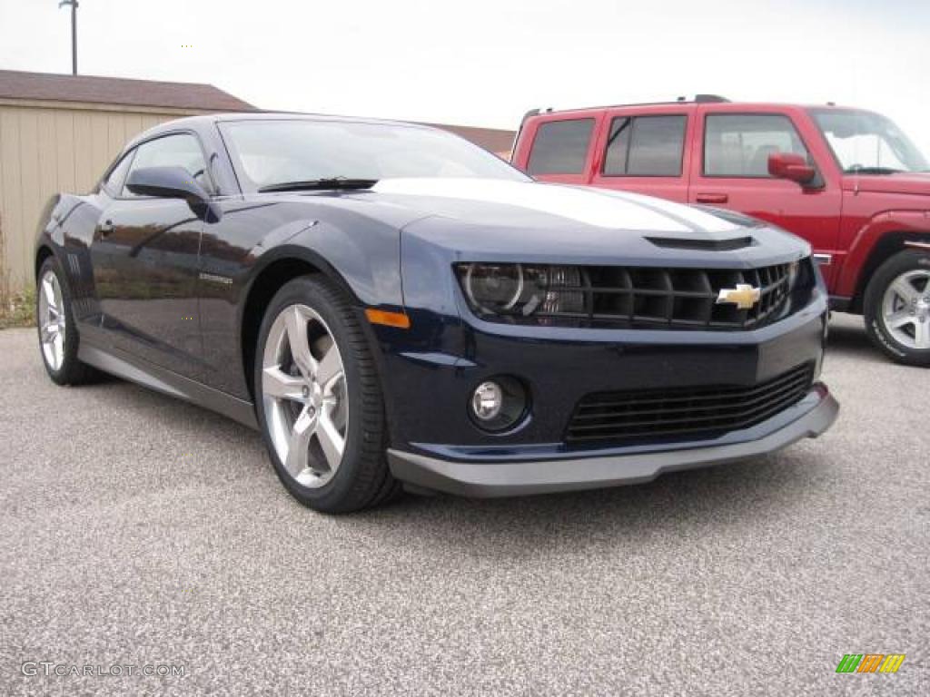 2010 Camaro SS/RS Coupe - Imperial Blue Metallic / Black photo #3