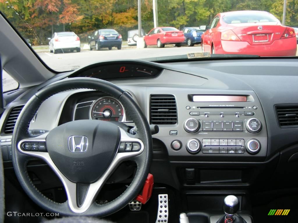 2008 Civic Si Sedan - Fiji Blue Pearl / Black photo #5