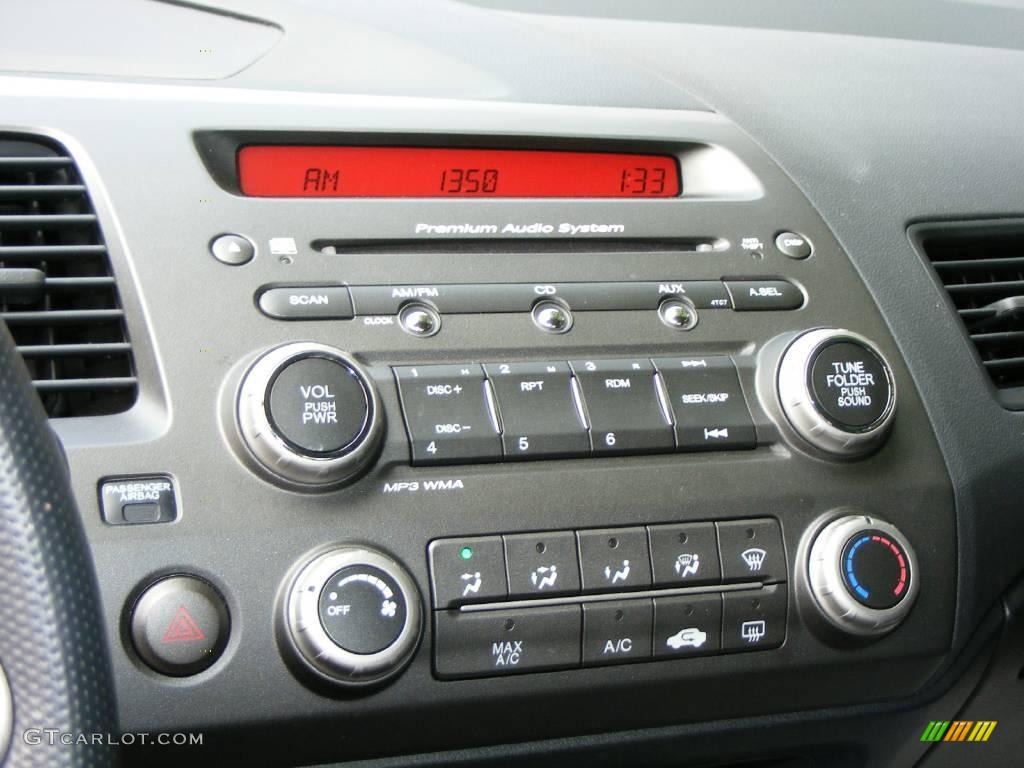 2008 Civic Si Sedan - Fiji Blue Pearl / Black photo #11