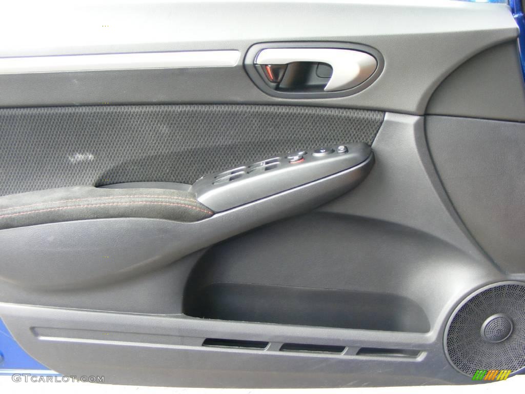 2008 Civic Si Sedan - Fiji Blue Pearl / Black photo #13