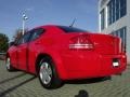 2009 Inferno Red Crystal Pearl Dodge Avenger SE  photo #3