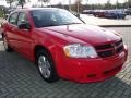 2009 Inferno Red Crystal Pearl Dodge Avenger SE  photo #7
