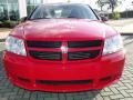 2009 Inferno Red Crystal Pearl Dodge Avenger SE  photo #8