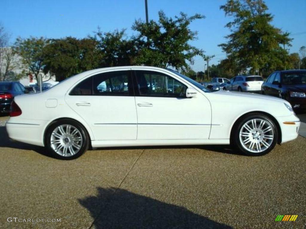 2008 E 350 Sedan - Arctic White / Cognac Brown/Black photo #4