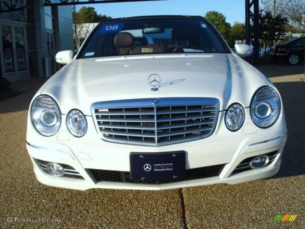 2008 E 350 Sedan - Arctic White / Cognac Brown/Black photo #6