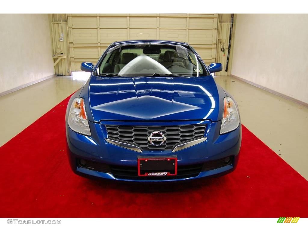2008 Altima 2.5 S Coupe - Azure Blue Metallic / Blond photo #13