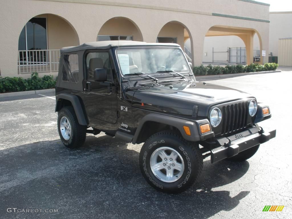 2006 Wrangler X 4x4 - Black / Dark Slate Gray photo #1