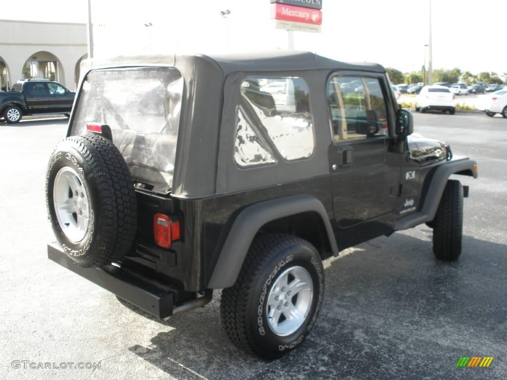 2006 Wrangler X 4x4 - Black / Dark Slate Gray photo #7