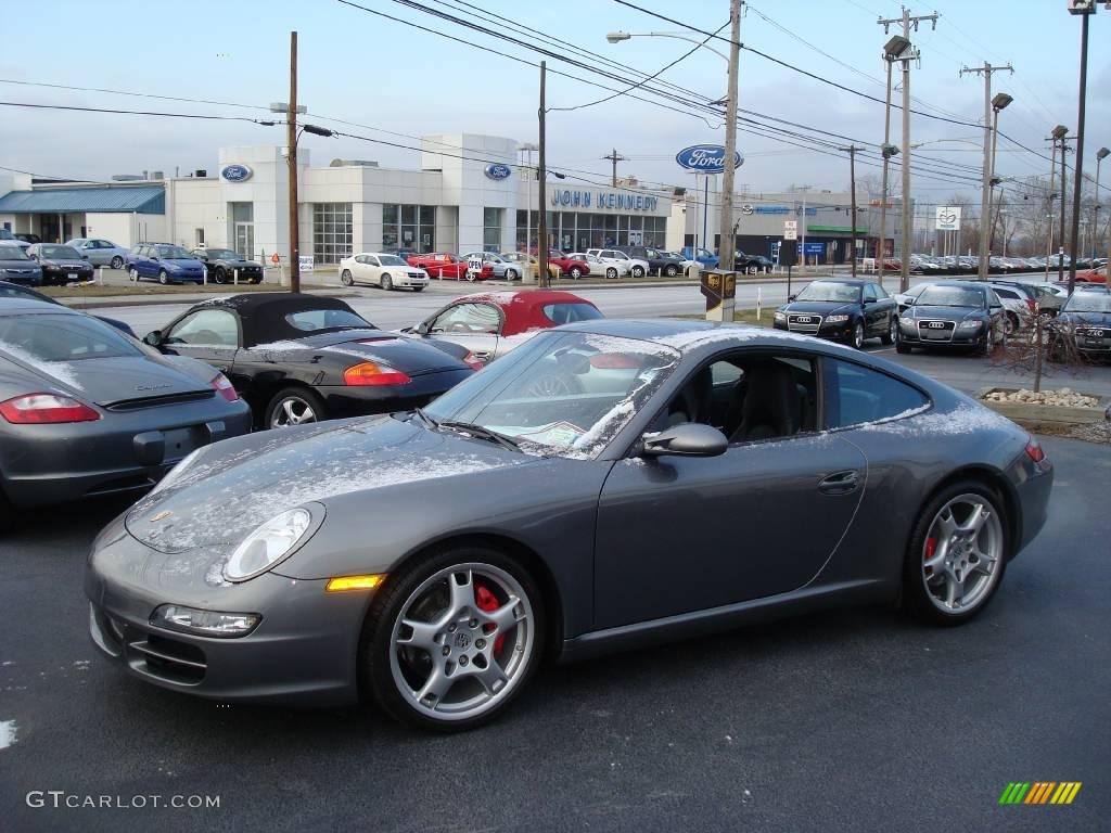 2007 911 Carrera S Coupe - Meteor Grey Metallic / Black photo #1