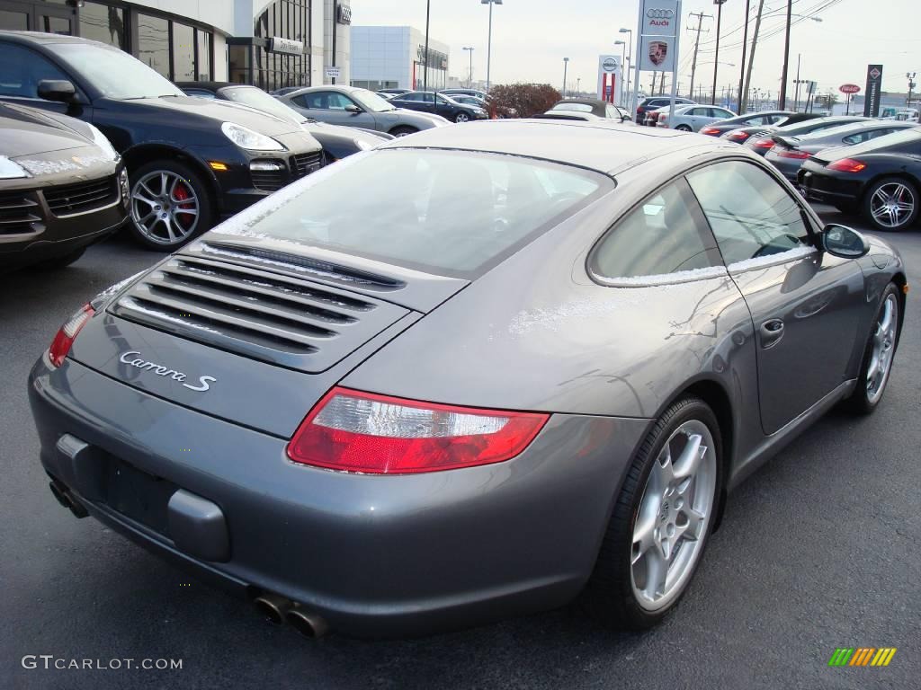 2007 911 Carrera S Coupe - Meteor Grey Metallic / Black photo #5