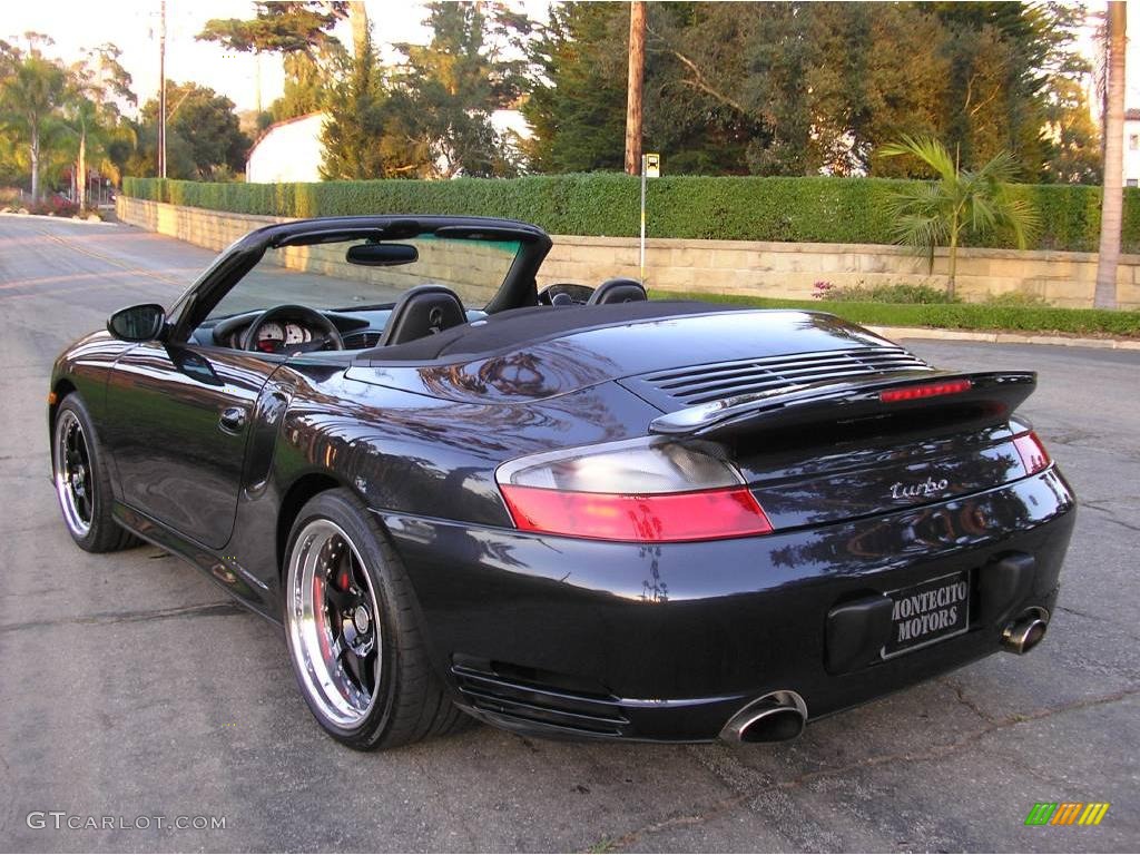 2004 911 Turbo Cabriolet - Atlas Grey Metallic / Black photo #29