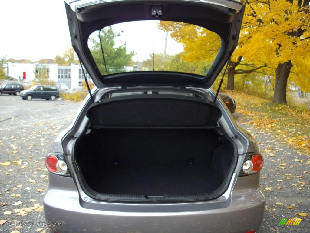 2007 MAZDA6 i Touring Hatchback - Tungsten Gray Metallic / Black photo #6