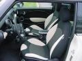 Ray Cream White Leather/Black Cloth 2009 Mini Cooper John Cooper Works Clubman Interior Color