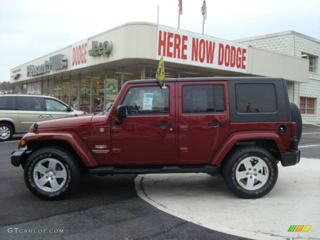 2007 Wrangler Unlimited Sahara 4x4 - Red Rock Crystal Pearl / Dark Slate Gray/Medium Slate Gray photo #1