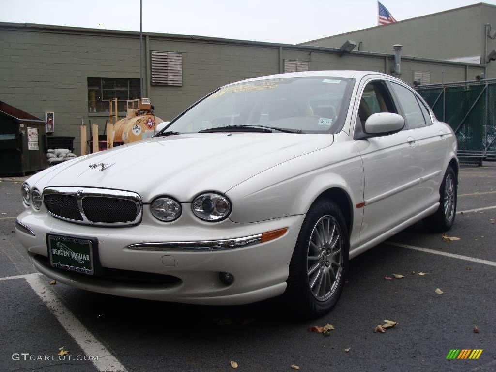 2008 X-Type 3.0 Sedan - White Onyx / Ivory photo #1