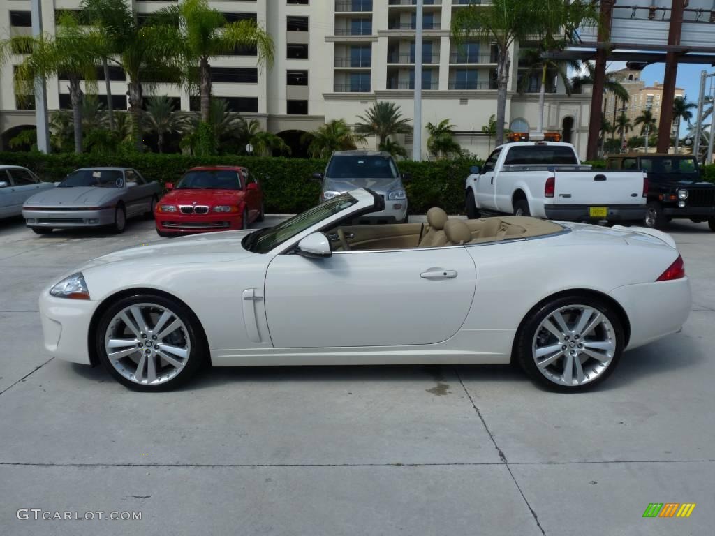 2010 XK XKR Convertible - Porcelain White / Caramel photo #3