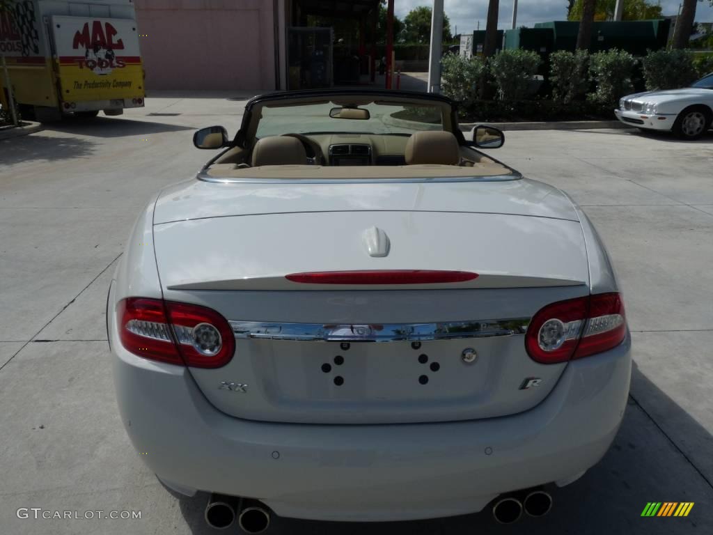 2010 XK XKR Convertible - Porcelain White / Caramel photo #5