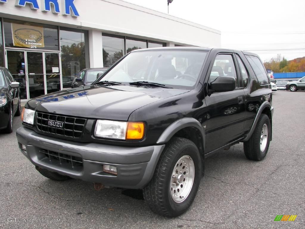 1999 Amigo S V6 4x4 - Ebony Black / Gray photo #1