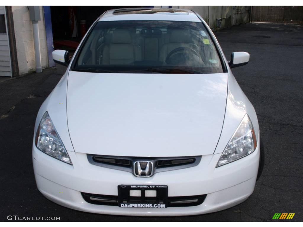 2005 Accord EX-L Sedan - Taffeta White / Ivory photo #2