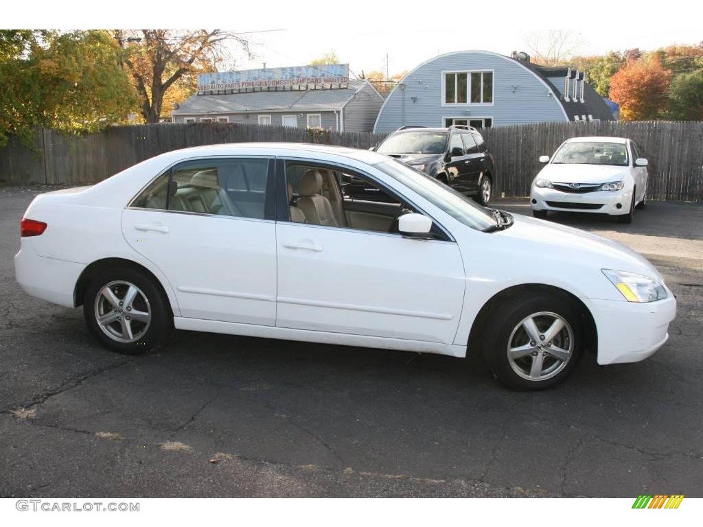 2005 Accord EX-L Sedan - Taffeta White / Ivory photo #4