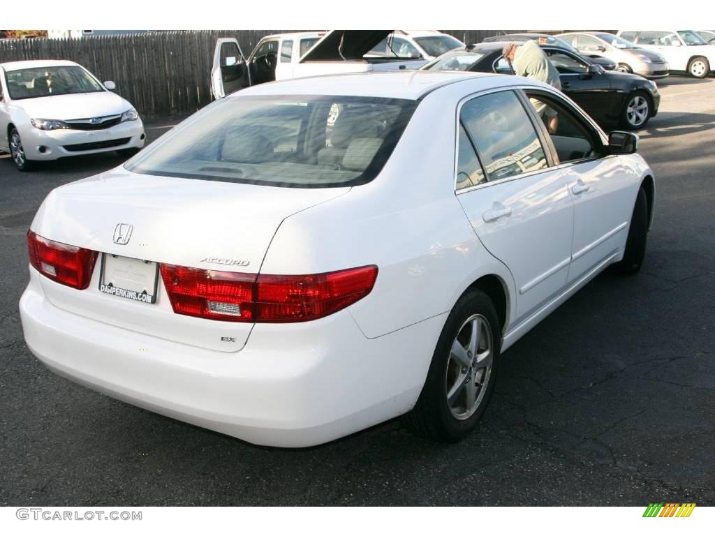 2005 Accord EX-L Sedan - Taffeta White / Ivory photo #5