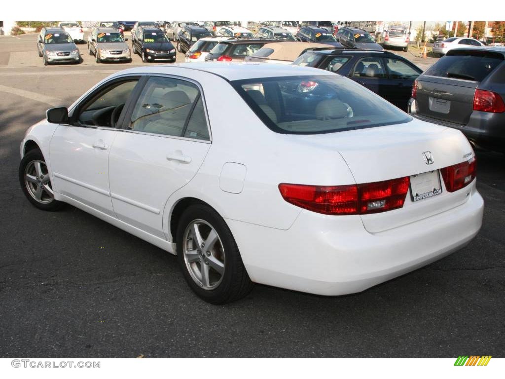 2005 Accord EX-L Sedan - Taffeta White / Ivory photo #7