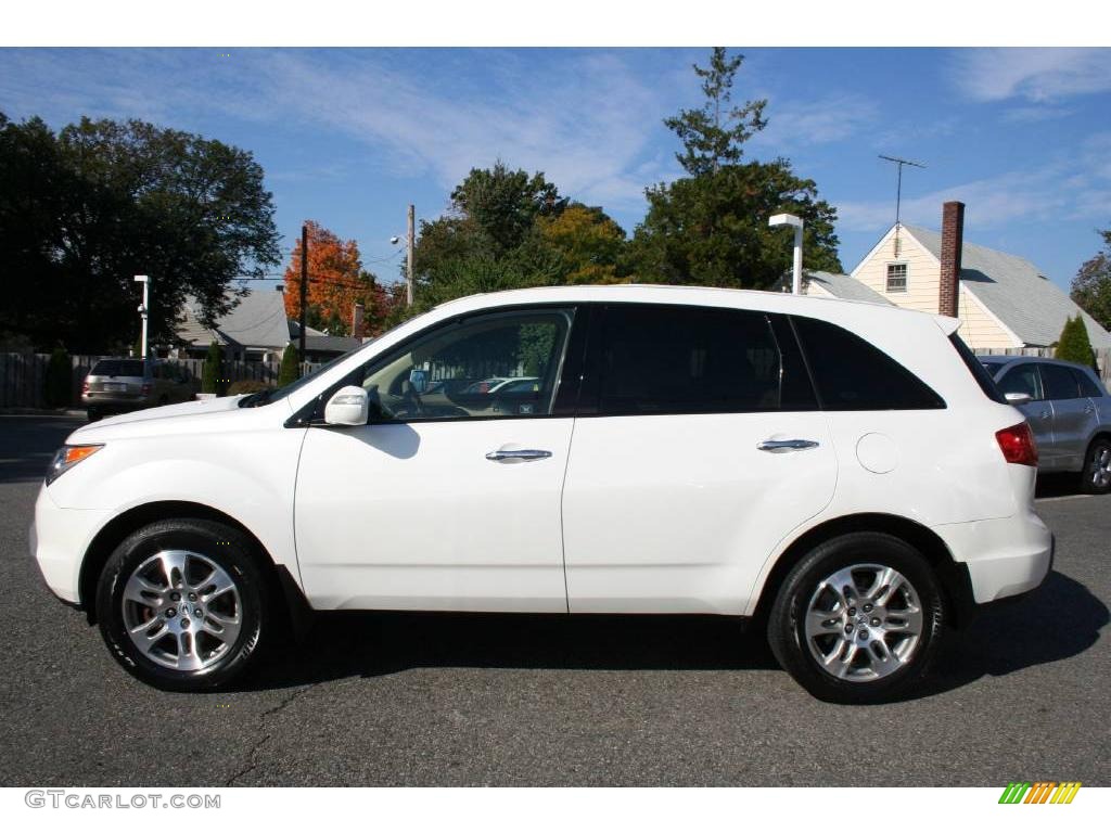 2007 MDX  - Aspen White Pearl / Parchment photo #4