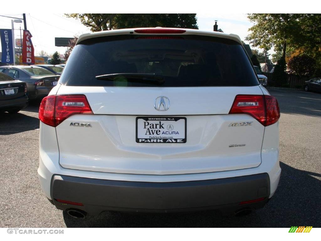 2007 MDX  - Aspen White Pearl / Parchment photo #6