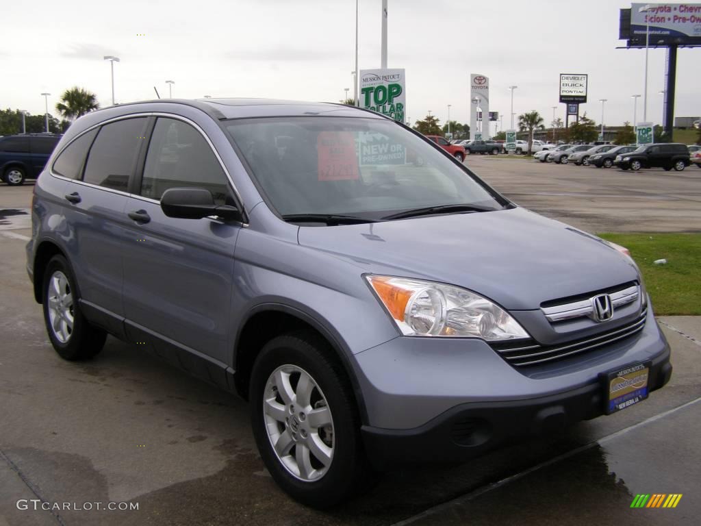 2007 CR-V EX - Glacier Blue Metallic / Gray photo #7