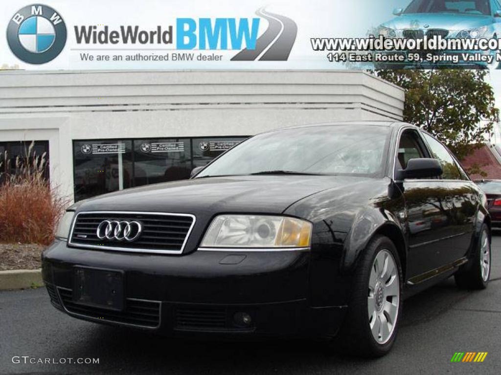 2000 A6 4.2 quattro Sedan - Brilliant Black / Melange photo #1