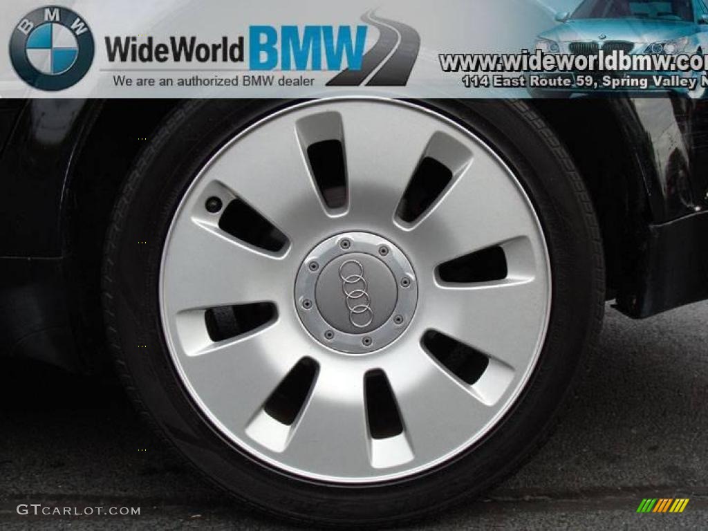 2000 A6 4.2 quattro Sedan - Brilliant Black / Melange photo #4