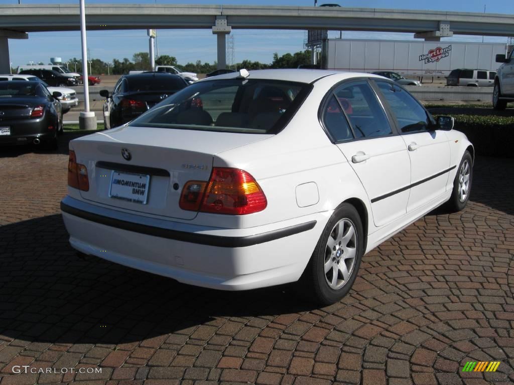 2004 3 Series 325i Sedan - Alpine White / Sand photo #7