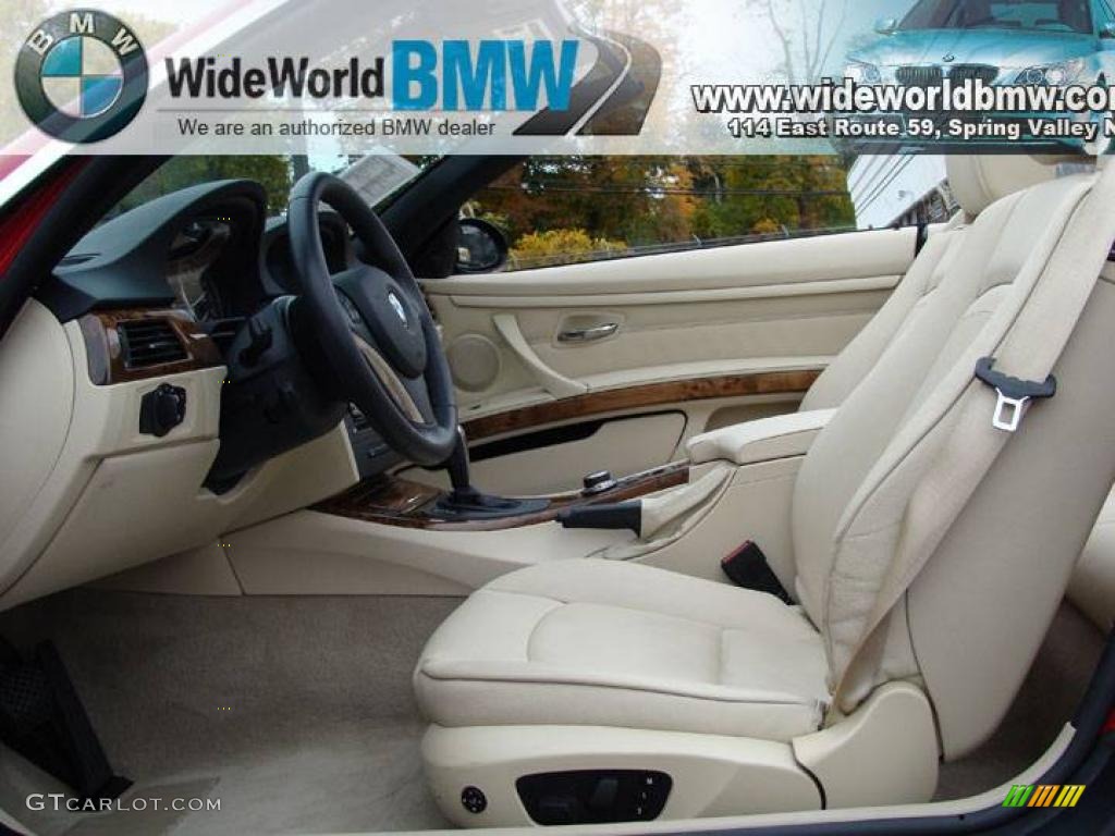 2007 3 Series 335i Convertible - Crimson Red / Cream Beige photo #8